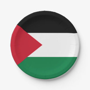 Assiettes En Carton officiellement le drapeau de l'État de Palestine