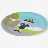 Assiettes En Carton Officier de la marine (Angle)