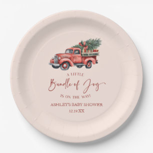 Assiettes En Carton Offre de Noël de la joie Baby shower de Noël