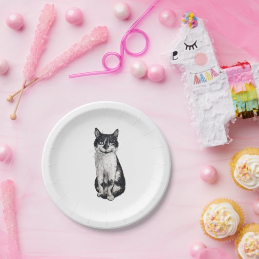 Assiettes En Carton Ogie le chat (Fête)