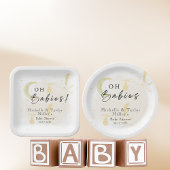 Assiettes En Carton Oh Babies ! Stores jumelles neutres
