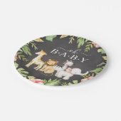 Assiettes En Carton Oh Baby Jungle Baby shower 7" Plaque (Angle)