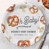 Assiettes En Carton Oh Baby Pretzels & Pacifiers Baby shower Bienvenue