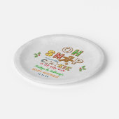 Assiettes En Carton Oh ! Baby shower de biscuits en pain d'épices (Angle)