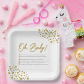 Assiettes En Carton Oh Bébé PAPIER PLAQUES (Fête)