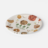 Assiettes En Carton Oh Bébé pâtisseries + Pacificateurs Baby shower ne (Angle)