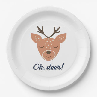 Assiettes En Carton Oh cerf cerf amour Sauver le cerf Création créativ