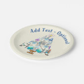 Assiettes En Carton Oh Chimie, Oh Arbre Chimiste (Angle)