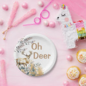 Assiettes En Carton Oh Deer Baby shower (Fête)