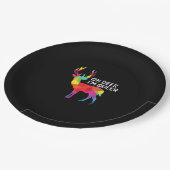 Assiettes En Carton Oh Deer Queer Funny Pun LGBT Pride Design (Angle)