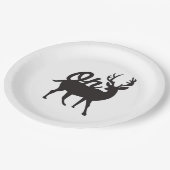 Assiettes En Carton Oh Deer Retro Classic Vibe (Angle)
