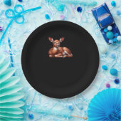 Assiettes En Carton Oh Deer Trendy Modern Aesthetic (Fête)