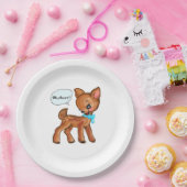 Assiettes En Carton Oh Deer Whimsical Forest Vibe  (Fête)
