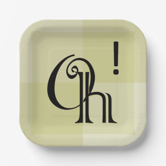 Assiettes En Carton Oh! Fun, moderne toute occasion Surprise Célébrati (Recto)