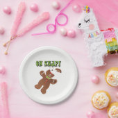 Assiettes En Carton Oh ! Gingerbread Homme Cookie (Fête)