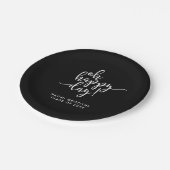 Assiettes En Carton Oh Happy Day Script Graduation (Angle)
