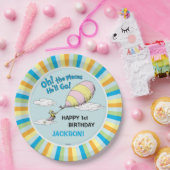 Assiettes En Carton Oh, Les Endroits Où Il Va Aller ! - Premier annive (Fête)