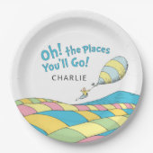 Assiettes En Carton Oh! Les Endroits où tu iras ! Plaques Papier BoyBi (Devant)
