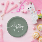 Assiettes En Carton Oh mon bébé (Fête)