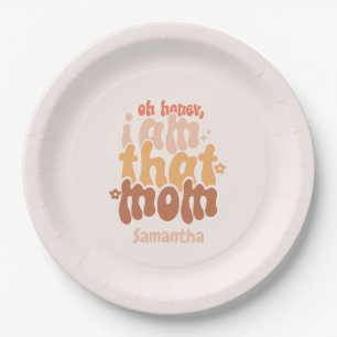 Assiettes En Carton Oh Mon Chéri, Je Suis Cette Maman