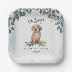 Assiettes En Carton Oh mon Dieu ! Aquarelle Retriever Chien personnali