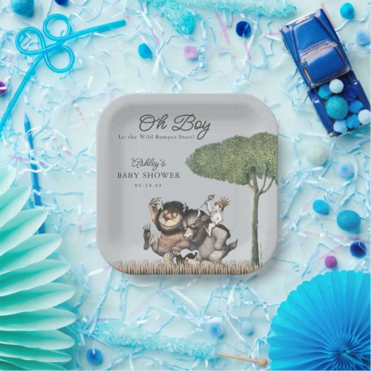 Assiettes En Carton Oh mon Dieu ! Laissons le Rumpus sauvage commencer (Fête)