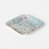 Assiettes En Carton Oh mon garçon ! baby shower d'aquarelle bleu (Angulaire)