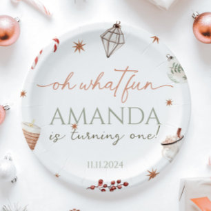 Assiettes En Carton Oh Quel Amusant Noël Anniversaire