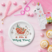 Assiettes En Carton Oh Quel Amusant Noël Anniversaire Table Décor (Fête)