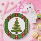 Assiettes En Carton Oh sapin de Noël (Fête)