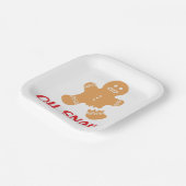 Assiettes En Carton Oh Snap Noël Noël Noël Noël Fête du pain d'épices (Angulaire)