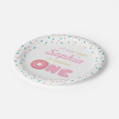 Assiettes En Carton Oh What Fun Donuts First Birthday Party (Angle)
