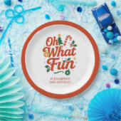 Assiettes En Carton Oh What Fun Retro Noël Anniversaire (Fête)