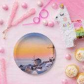 Assiettes En Carton Oia, Santorin (Fête)