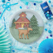 Assiettes En Carton Oie au Cabine (Fête)