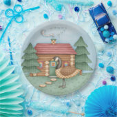 Assiettes En Carton Oie au Cabine (Fête)