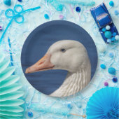 Assiettes En Carton Oie blanche canadienne (Fête)