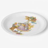 Assiettes En Carton Oie de mère de Pâques (Angle)