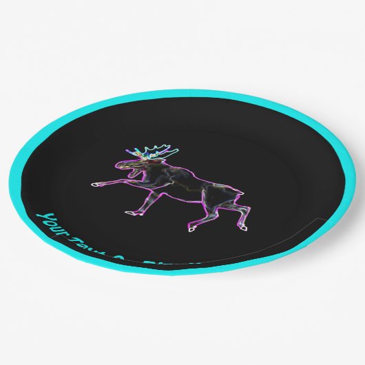 Assiettes En Carton Oie électrique (Angle)