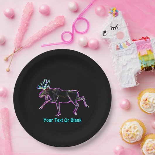 Assiettes En Carton Oie électrique (Fête)