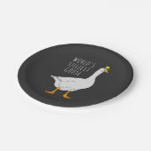 Assiettes En Carton Oie la plus brillante du monde (Angle)