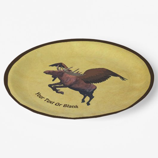 Assiettes En Carton Oie volante (Angle)