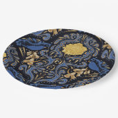 Assiettes En Carton Oiseau bleu (Angle)