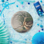 Assiettes En Carton Oiseau de Courlis à long bec Audubon (Fête)