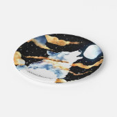 Assiettes En Carton Oiseau de loup hurlant (Angle)