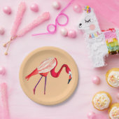 Assiettes En Carton Oiseau d'oranger flamand (Fête)