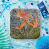 Assiettes En Carton Oiseau du Paradis (Fête)