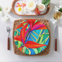 Oiseau hawaïen Abstrait de Paradise Flower