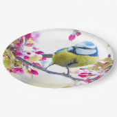 Assiettes En Carton Oiseau mignon (Angle)