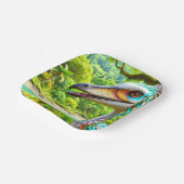 Assiettes En Carton Oiseaux (Angulaire)